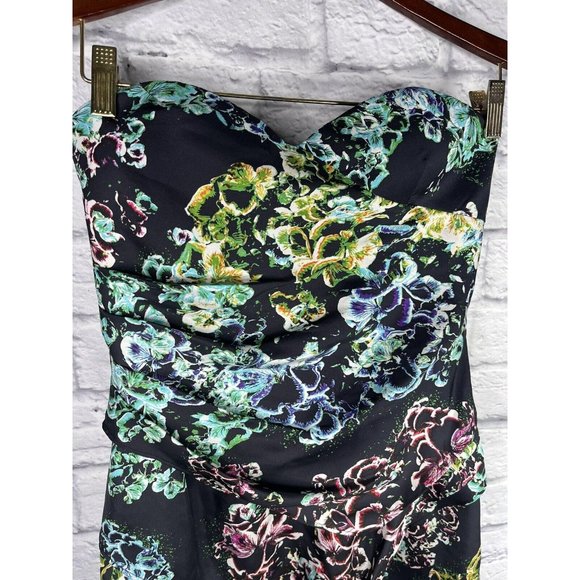 TWELFTH STREET CYNTHIA VINCENT Women's Silk Floral Strapless Tiered Dress NWT 6 - Picture 2 of 6